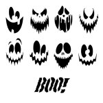 Andy Skinner 8x8 Stencil - Ghostly Ghouls