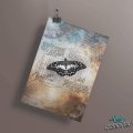 Andy Skinner 4.6 x 4 Inch Rubber Stamp - Papillon Dreams