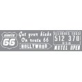 Andy Skinner Mixed Media Stencil - Route 66