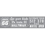 Andy Skinner Mixed Media Stencil - Route 66
