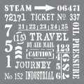 Andy Skinner Mixed Media Stencil - Industrial Elements