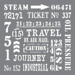 Andy Skinner Mixed Media Stencil - Industrial Elements
