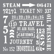 Andy Skinner Mixed Media Stencil - Industrial Elements
