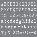 Andy Skinner Mixed Media Stencil - Typeface