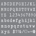 Andy Skinner Mixed Media Stencil - Typeface