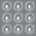 Andy Skinner Mixed Media Stencil - Whirlpool