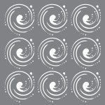 Andy Skinner Mixed Media Stencil - Whirlpool