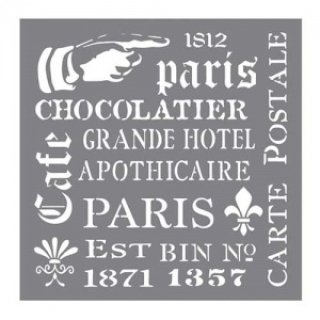 Andy Skinner Mixed Media Stencil - French Elements