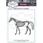 Andy Skinner Rubber Cling Stamp - Skeleton of a Horse