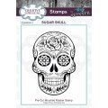 Andy Skinner Rubber Cling Stamp - Sugar Skull