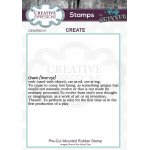 Andy Skinner Rubber Cling Stamp - Create