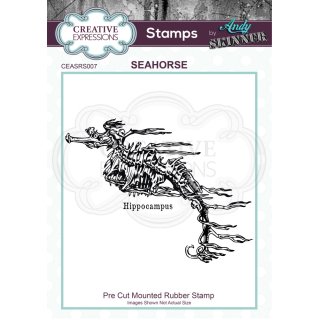 Andy Skinner Rubber Cling Stamp - Seahorse