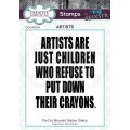 Andy Skinner Rubber Cling Stamp - Artists
