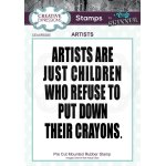 Andy Skinner Rubber Cling Stamp - Artists
