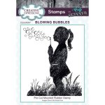 Andy Skinner Rubber Cling Stamp - Blowing Bubbles