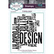 Andy Skinner Rubber Cling Stamp - Typology