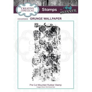 Andy Skinner Rubber Cling Stamp - Grunge Wallpaper