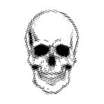 Andy Skinner Mixed Media Stencil - Half Tone Skull