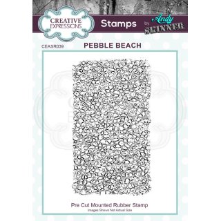 Andy Skinner Rubber Cling Stamp - Pebble Beach