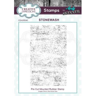 Andy Skinner Rubber Cling Stamp - Stonewash