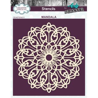 Andy Skinner Stencil - Mandala