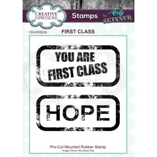 Andy Skinner Rubber Cling Stamp - First Class
