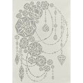 Angela Poole A4 Craft Stencil - Crystal Gems