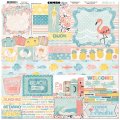 BoBunny Escape to Paradise - 12" x 12" Combo Stickers