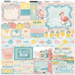 BoBunny Escape to Paradise - 12" x 12" Combo Stickers