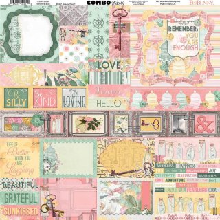 BoBunny Sunshine Bliss - 12" x 12" Combo Stickers