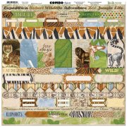 BoBunny Jungle Life - 12" x 12" Combo Stickers