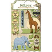 BoBunny Jungle Life - Adhesive Layered Chipboards