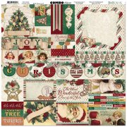 BoBunny Yuletide Carol - 12" x 12" Combo Stickers