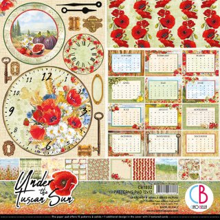 Ciao Bella Under the Tuscan Sun - 12x12 Patterns 8pk