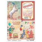 Ciao Bella A4 Rice Paper - Circus Cards