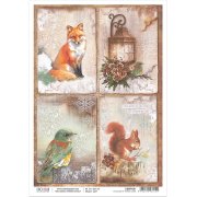 Ciao Bella A4 Rice Paper - The Sound Of Winter Cards
