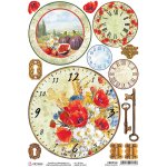 Ciao Bella A4 Rice Paper - Tuscan Clocks