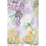 Ciao Bella A4 Rice Paper - Wisteria
