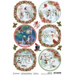 Ciao Bella A4 Rice Paper - Northern Lights Medallions