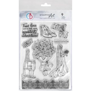 Ciao Bella 6x8 Clear Stamp Set - True Love