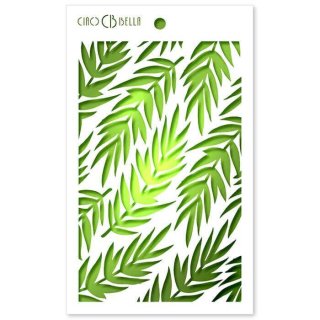 Ciao Bella Texture Stencil 5x8 Inches - Fern