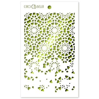 Ciao Bella Texture Stencil 5x8 Inches - Twelve Points