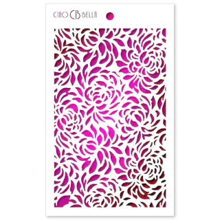 Ciao Bella Texture Stencil 5x8 Inches - Floral
