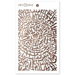 Ciao Bella Texture Stencil 5x8 Inches - Cross Section