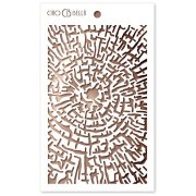 Ciao Bella Texture Stencil 5x8 Inches - Cross Section
