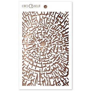 Ciao Bella Texture Stencil 5x8 Inches - Cross Section