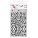 Ciao Bella Texture Stencil 5x8 Inches - Ceremony