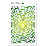 Ciao Bella Texture Stencil 5x8 Inches - Concentric