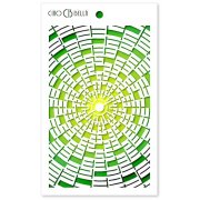 Ciao Bella Texture Stencil 5x8 Inches - Concentric