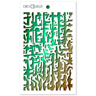 Ciao Bella Texture Stencil 5x8 Inches - Abstract Lines